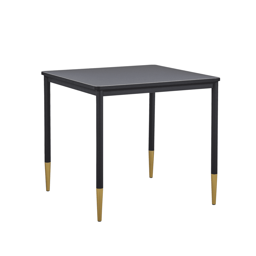 Beliani Jedálenský stôl 80 x 80 cm čierny SHALFORD